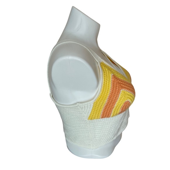 Madden NYC Womens Crochet Tank Top XL Y2K Coquette Festival Retro Summer Style - Picture 3 of 10